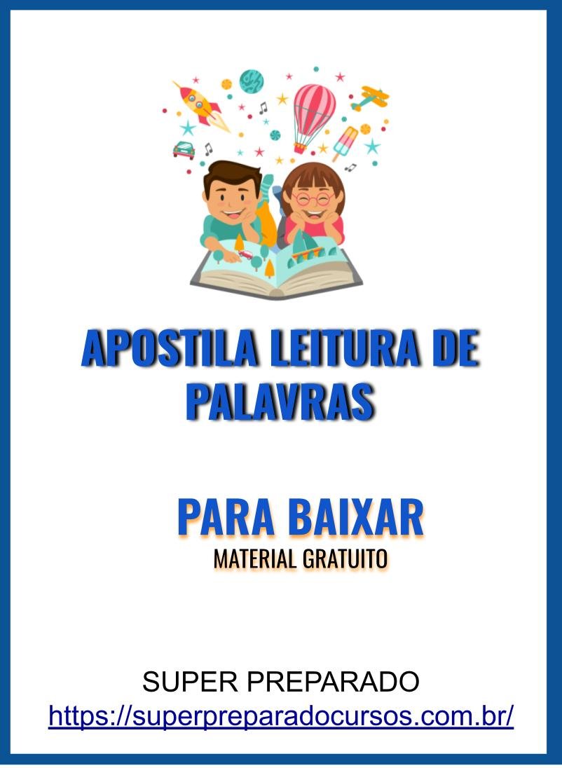 Leitura de palavras v f - Recursos de ensino